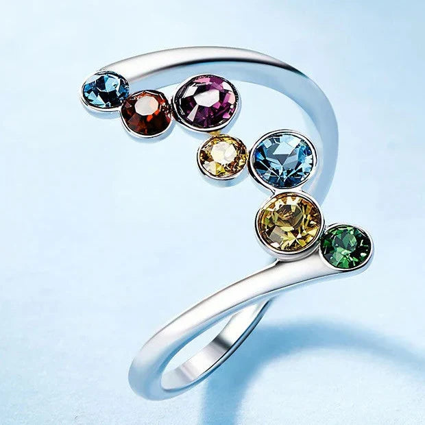 Asymmetric rainbow ring