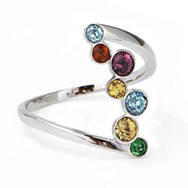 Asymmetric rainbow ring