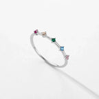 Women's rainbow ring