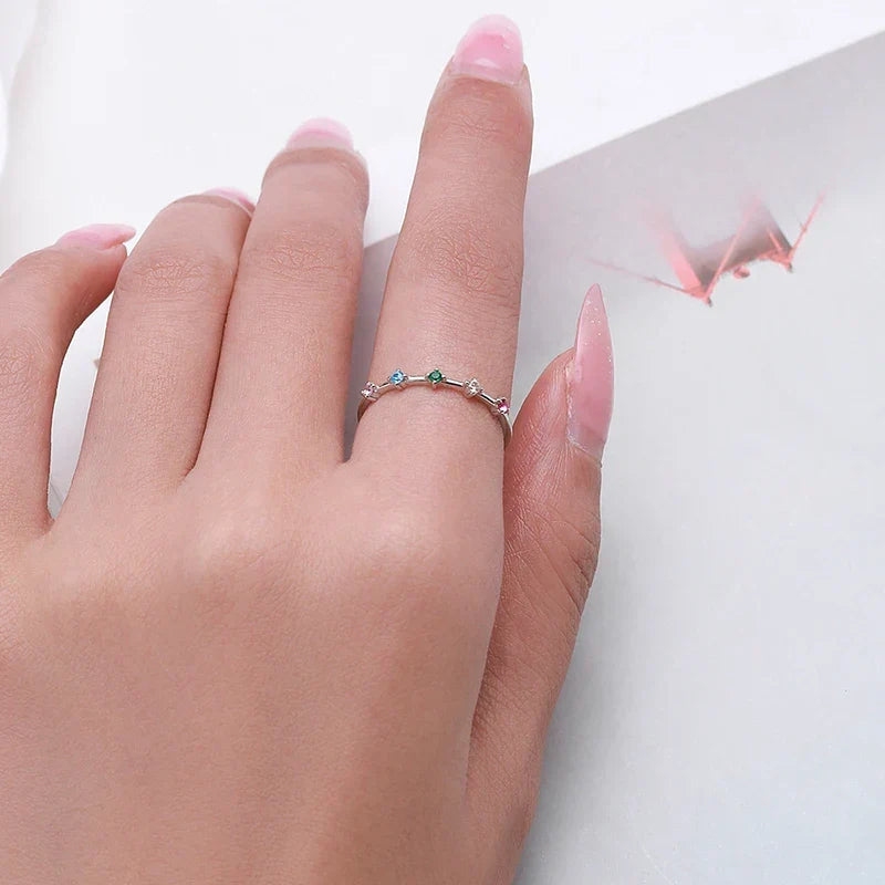 Women's rainbow ring