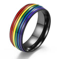 Black men’s rainbow ring