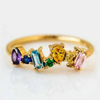 Rainbow ring for women