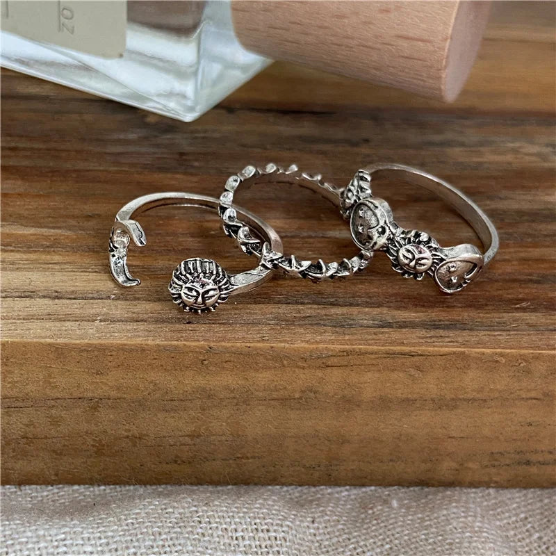 Ring with Crescent Moon and Stars