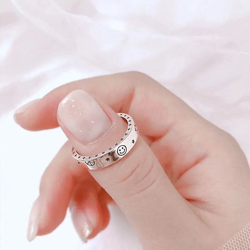 Ring with Astrology Stars