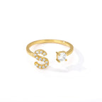 Personalized ring with initial s