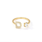 Personalized ring with initial d