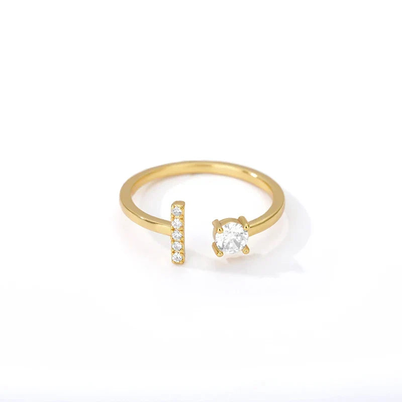 Personalized ring with initial i