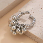 Ring with Silver or Gold Plated Pearls silver