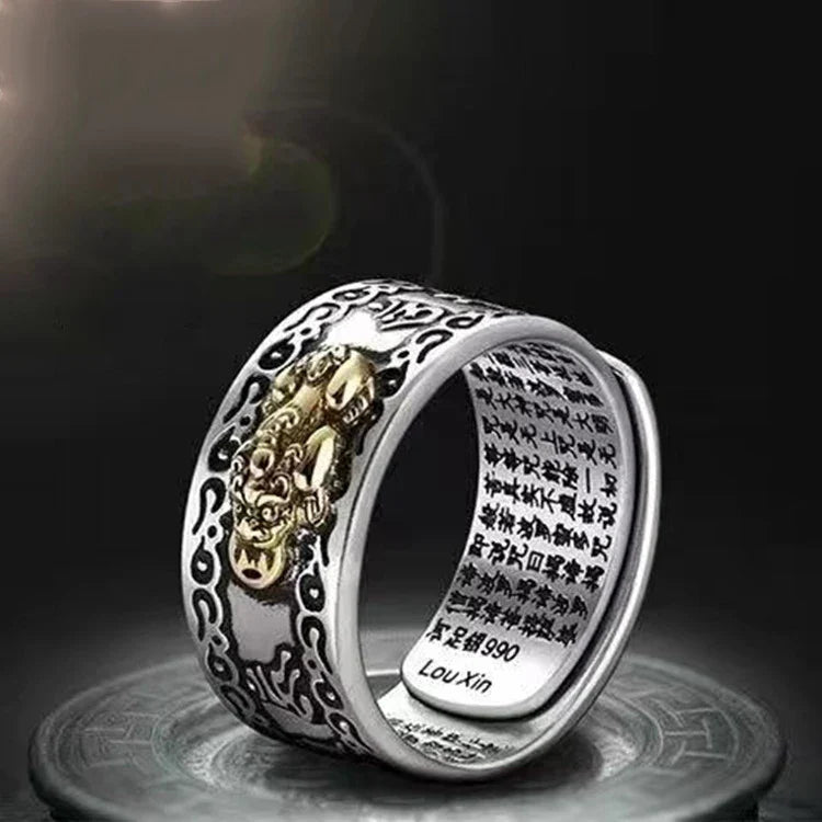 Tibetan Om Buddhist Ring for Men or Women