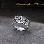 Tibetan Buddhist Ring Men Women Signet Ring Silver