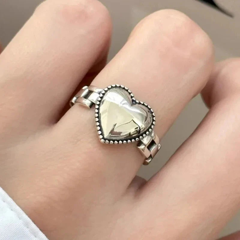 Silver Heart Ring