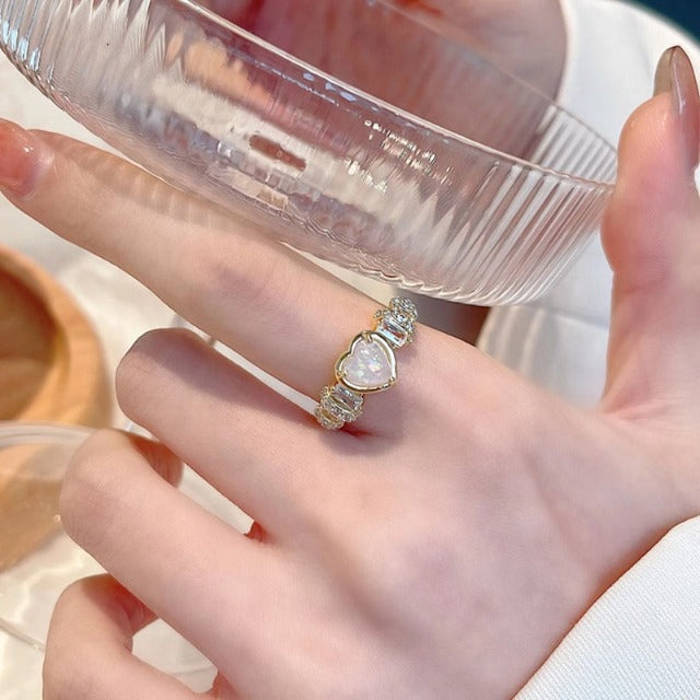 Diamond Heart Ring for Women