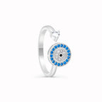 Anti-Anxiety Ring Blue Greek Turkish Eye Matiasma Mataki