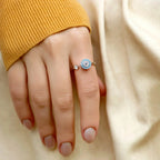 Anti-Anxiety Ring Blue Greek Turkish Eye Matiasma Mataki