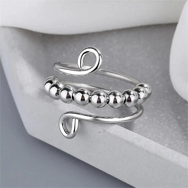 Silver Anti-Anxiety Ring for Women