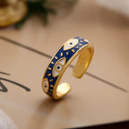 Ring Against Evil Eye Blue Turkish Ring Blue