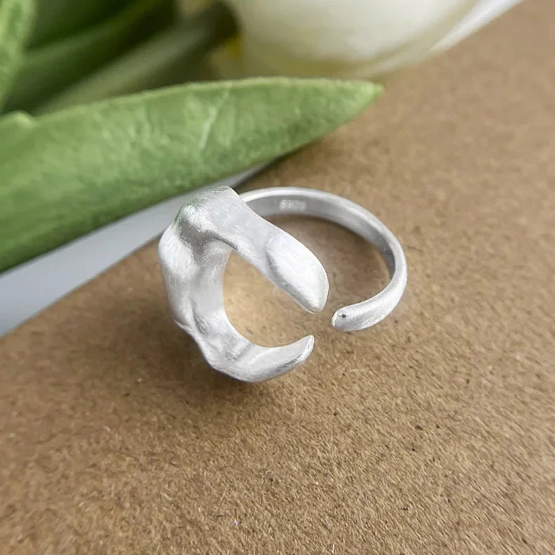 Crescent Moon Ring for Women