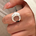 Crescent Moon Ring for Women