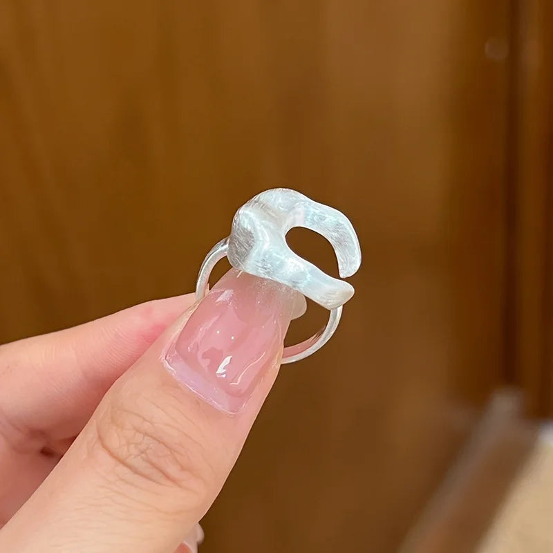 Crescent Moon Ring for Women