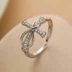 Christian Cross Zircon Silver Ring for Women