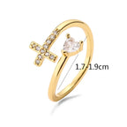 Women's Cross & Zircon Ring