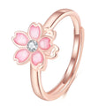 Adjustable Sakura anxiety ring