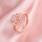 Adjustable Sakura anxiety ring
