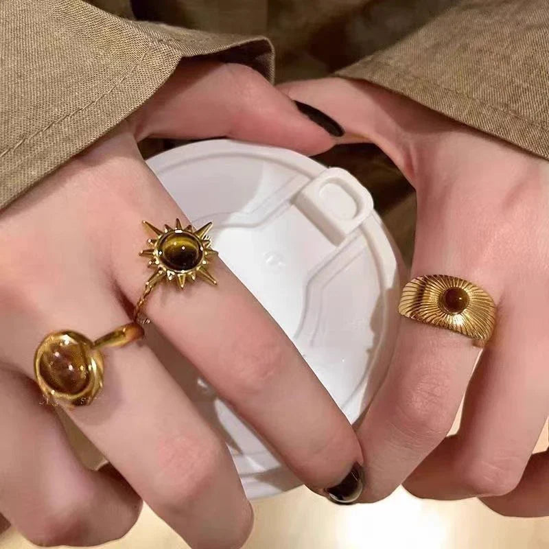 Tiger Eye Protection Ring