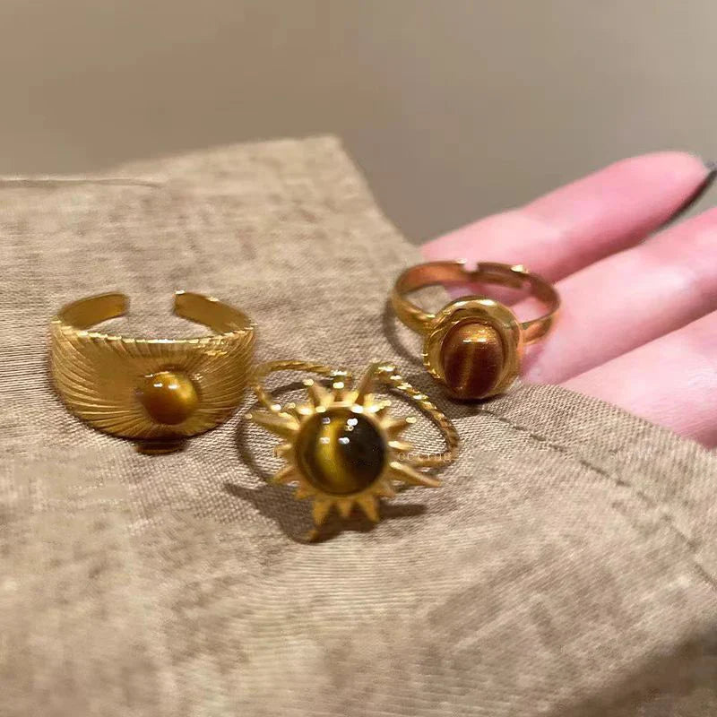 Tiger Eye Protection Ring