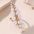 Long Style Ring with Pearls