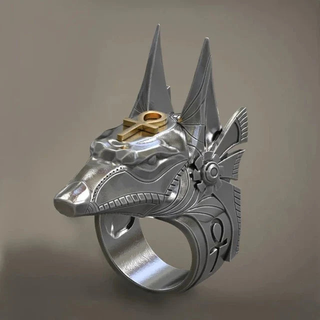 Ancient Egypt Anubis Ring