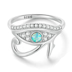 Egypt Eye of Horus Oudjat Silver Ring