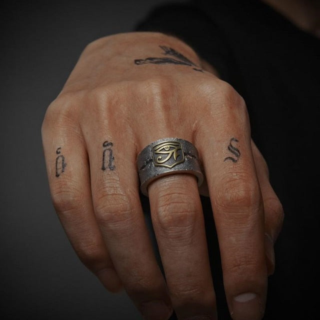 Egyptian Eye of Horus Ring