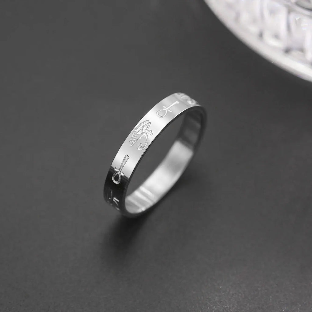 Egyptian Ring for Women Silver