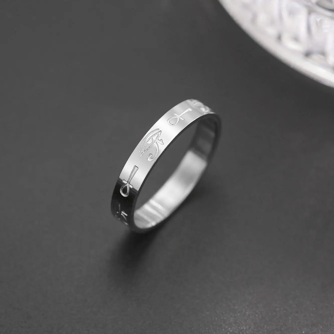 Egyptian Ring for Women Silver