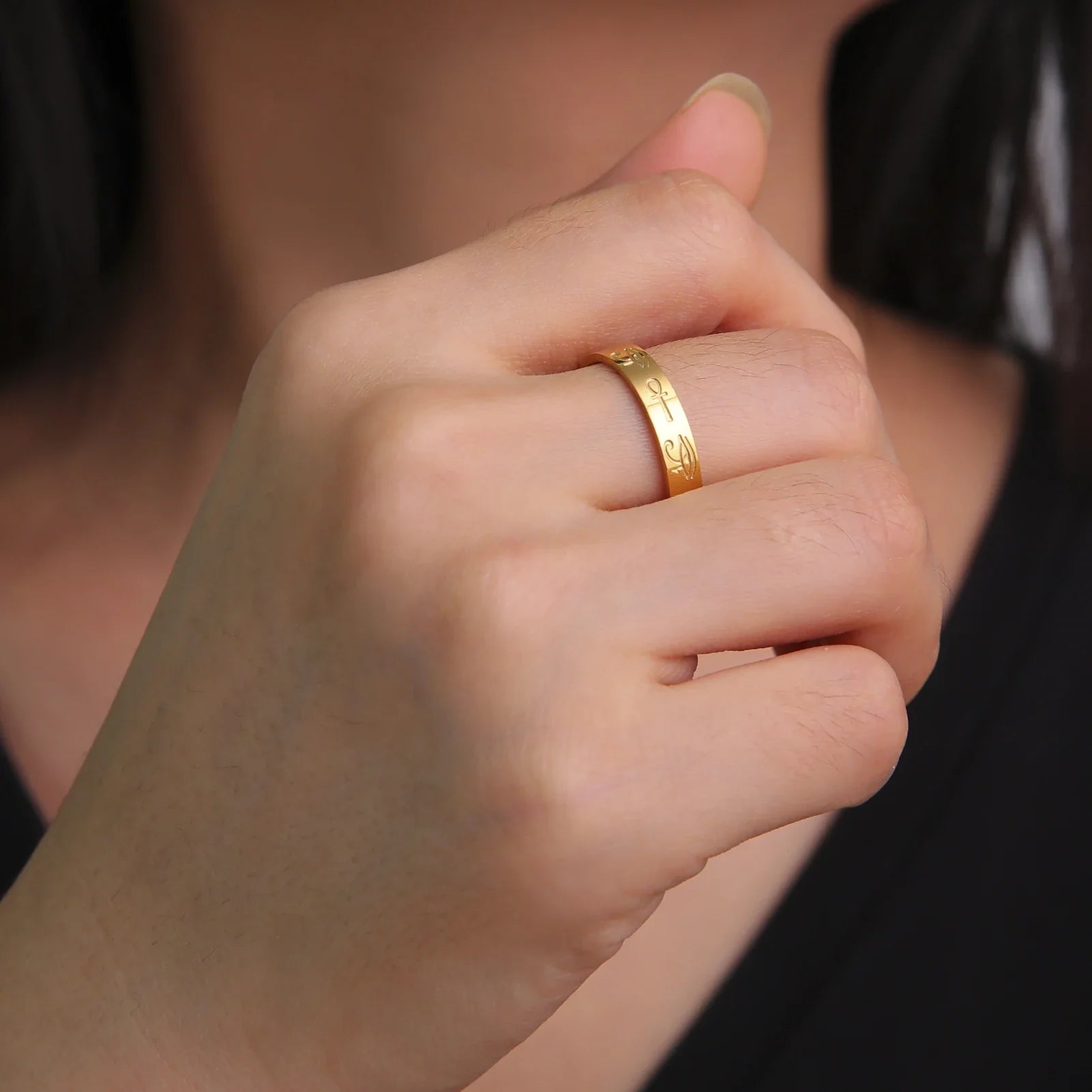 Egyptian Ring for Women Gold