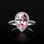 Rose Water Drop Zircon Ring