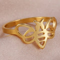 Women's bee ring in gold
