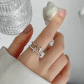 Women's Cross Ring Christian silver