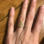 Palm Leaf Gold Ring