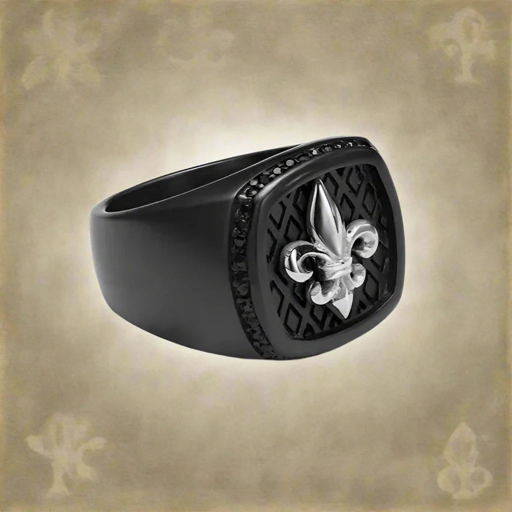Fleur de Lys Signet Ring silver