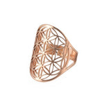 Dawapara Flower of Life Mandala ring gold