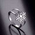 Snowflake Ring for Women Silver Ring