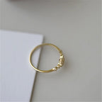 Women's Winter Snowflake Ring Gold