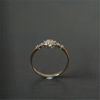 Women's Winter Snowflake Ring Gold