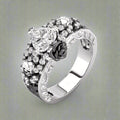 Gothic Woman's Black Ring