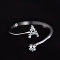 Women's initial ring - letter a
