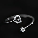 Women's initial ring - letter g