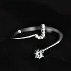 Women's initial ring - letter j