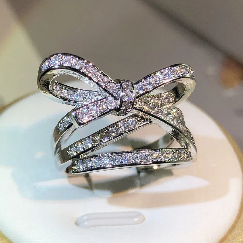 Wide bow ring